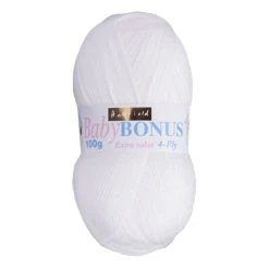 Top 10 ???? Hayfield White Baby Bonus 4 Ply Yarn 100g (856) ❤️