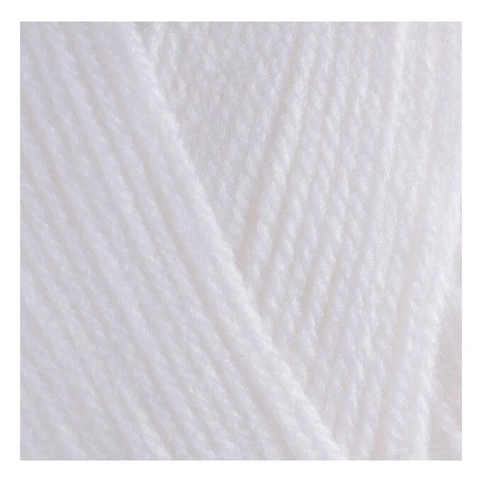 Budget ⭐ Hayfield White Bonus DK Yarn 100g (961) ???? - Image 2