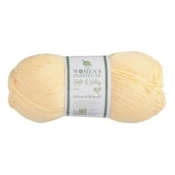 Cheap ???? The WI ???? Women's Institute Yellow Soft And Silky 4 Ply Yarn 100g ????