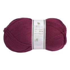 Cheap ???? The WI ???? Women's Institute Plum Soft And Smooth Aran Yarn 400g ????