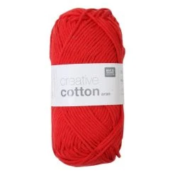 Budget ???? Rico Design Rico Red Creative Cotton Aran Yarn 50 G ✔️
