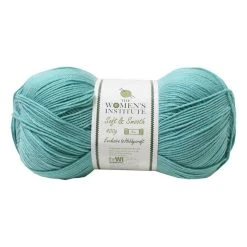 Best Pirce ???? The WI ???? Women's Institute Teal Soft And Smooth Aran Yarn 400g ????