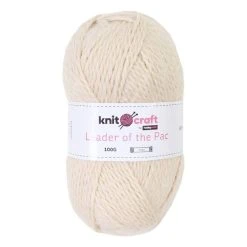Best Pirce ???? Knitcraft Cream Leader Of The Pac Aran Yarn 100g ????