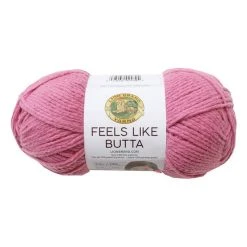 Hot Sale ???? Lion Brand Dusty Pink Feels Like Butta Yarn 100g ✨