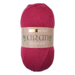 Best deal ???? Hayfield Raspberry Pink Bonus Aran Yarn 400g (626) ⭐